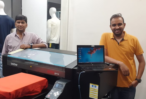 Apsom Infotex Installs First Brother GTXpro BULK Printer at Sambhav Clothing