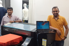 Apsom Infotex Installs First Brother GTXpro BULK Printer at Sambhav Clothing