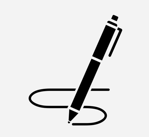 Personalized Pens (Flat Surface) - Name/Brand Print