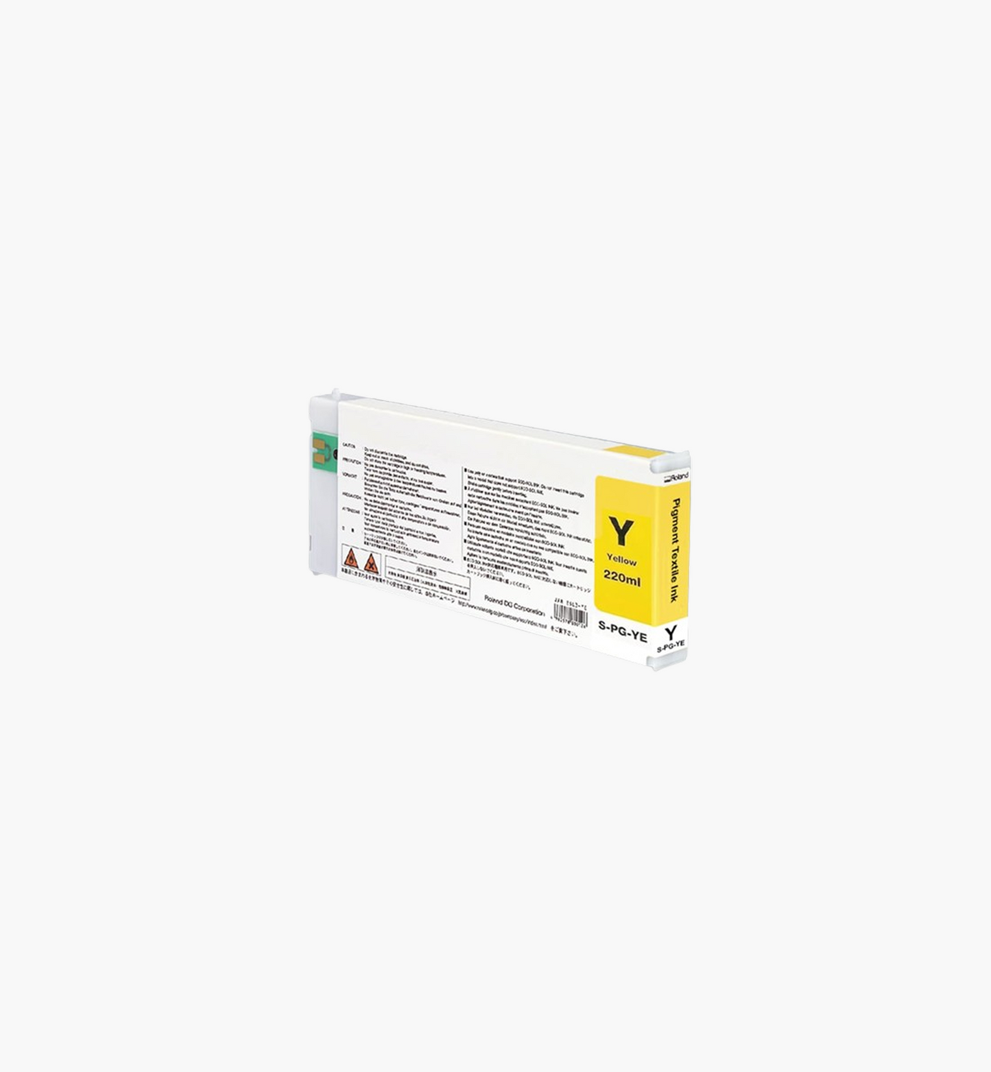 S-PG-YE Yellow Pigment DTF Ink, 220cc Cartridge